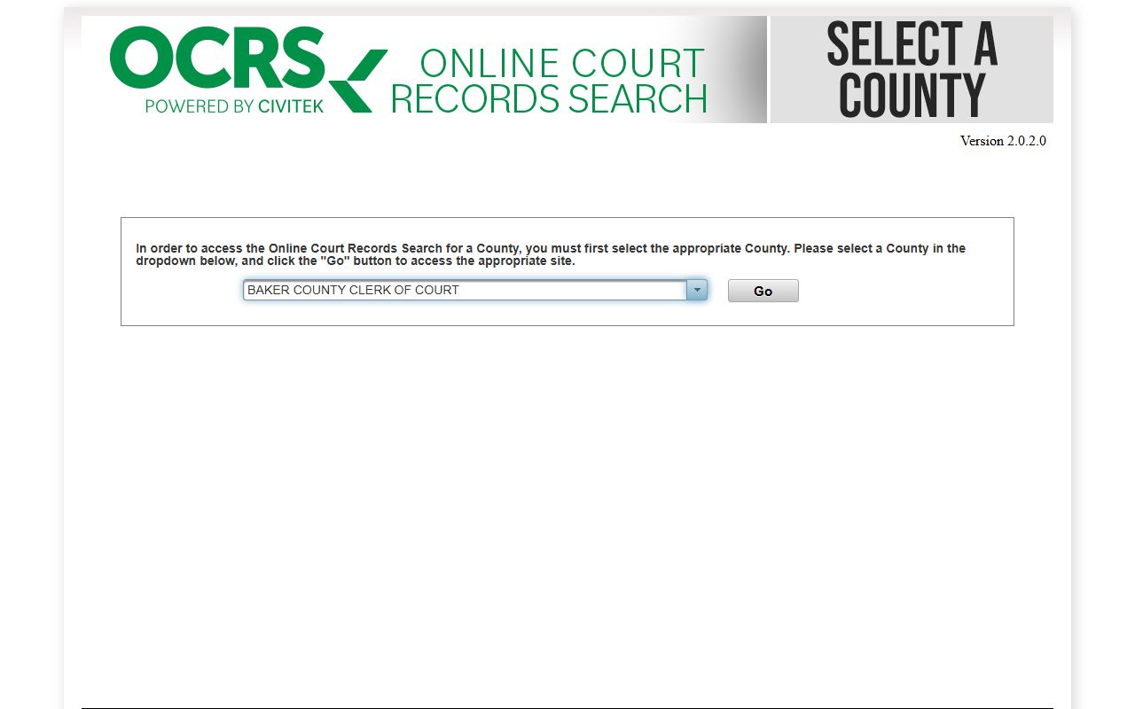 Civitek court record search screen for Liberty County cases after an arrest